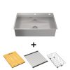 Chậu inox đơn HS24-SSN1S-7650 Hafele 567.20.627