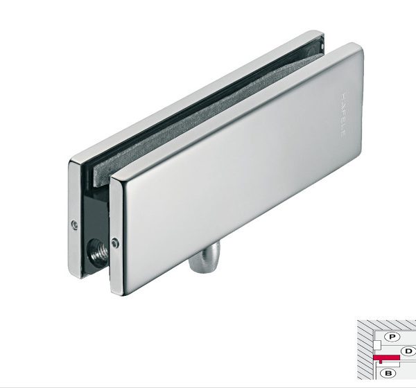 Kẹp Kính Trên Khung Inox Mờ Hafele 981.00.020